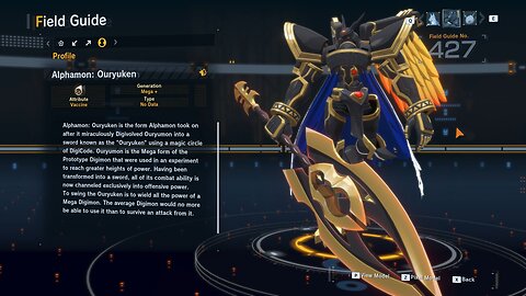 alphamon ouryuken all digivolution/de-digivolution/profile Digimon Story Time Stranger