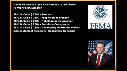 Secret Service Arrests Former CRAZY FEMA Honcho For Threatening POTUS .......