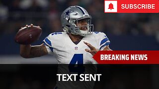 The Text Dak Sent To Micah After Trade Request