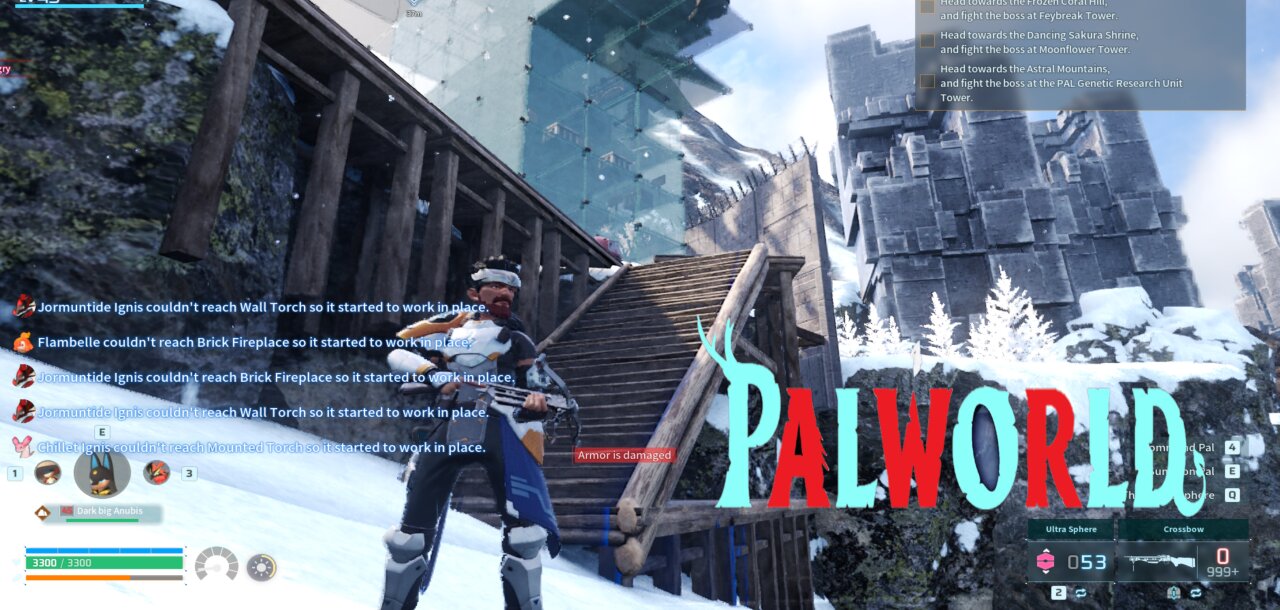 Palworld building sky base