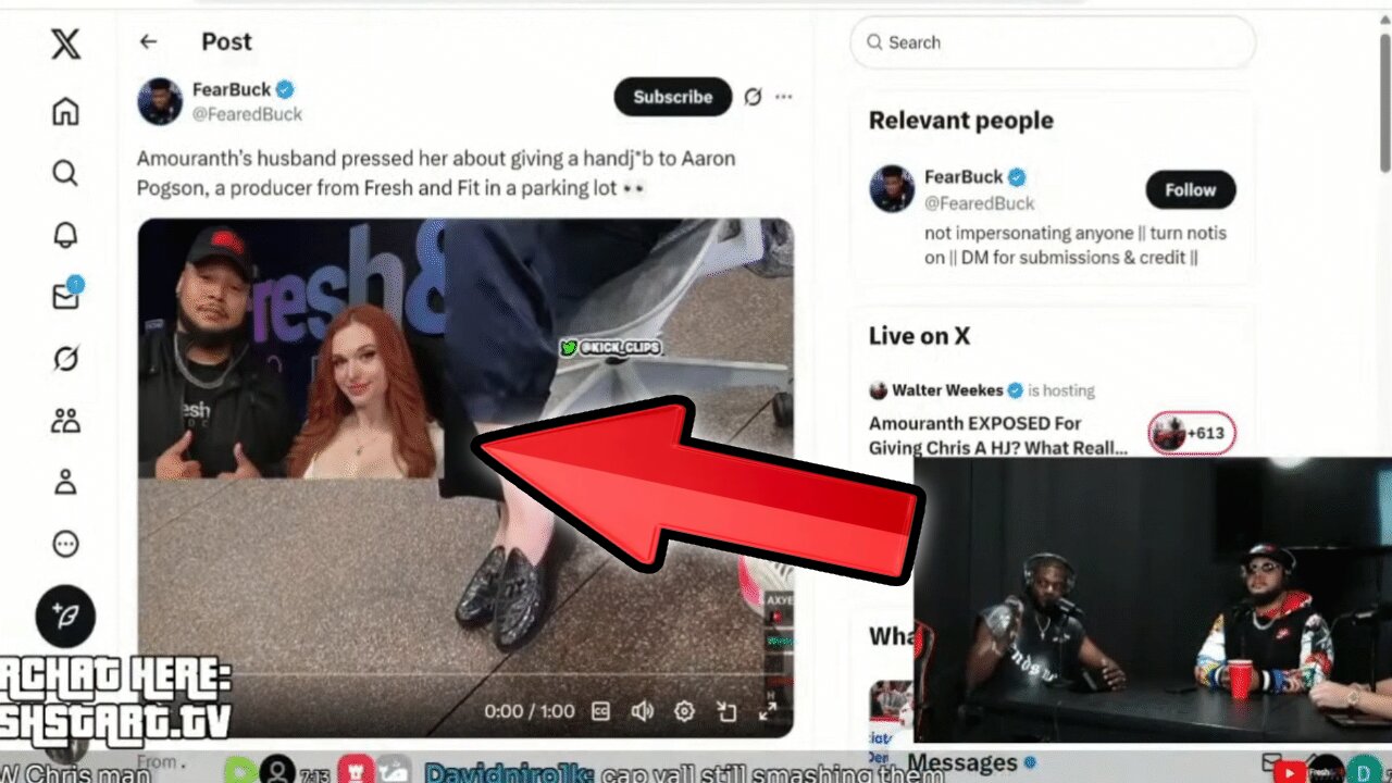 Amouranth Is CAUGHT For Giving Chris A HJ!?!?! Will The Real Aaron Pogson Please Stand Up!