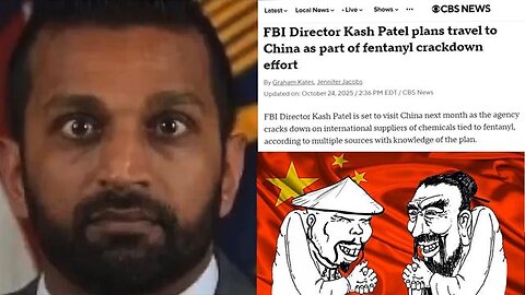 🚨⚠️BREAKING NEWS! KASH PATEL TO TRAVEL TO CHINA TO SECURE A NEW DEAL ON FENTANYL FOR HIS CRIME RING