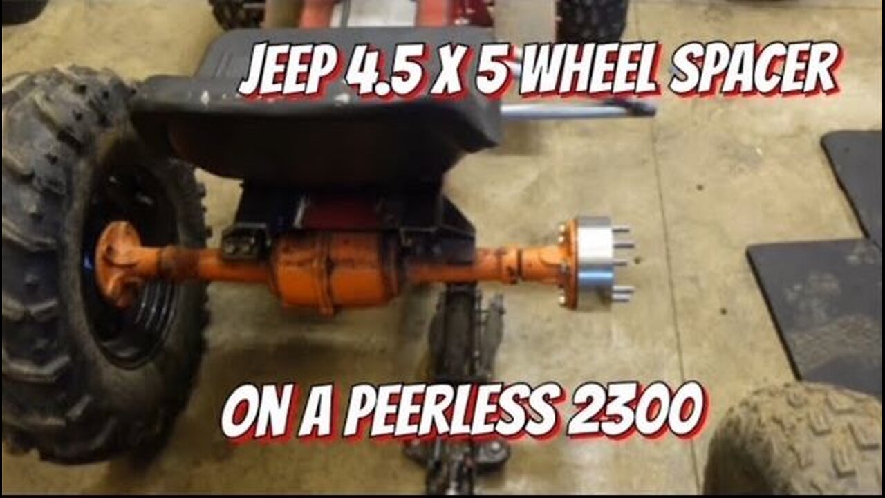 Jeep 4.5 x 5 wheel spacer on a Peerless 2300 hub