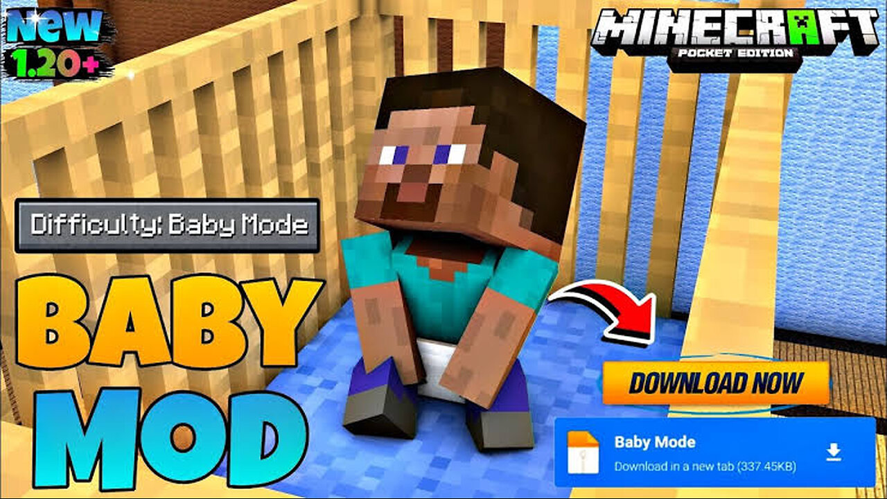 HOW TO DOWNLOAD BABY MOD 🤯 MCPE