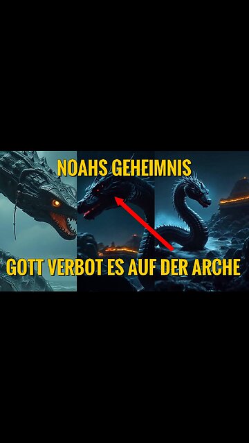 Dies ist das Antitier das Gott Noah verboten hat mit auf die Arche zu nehmen