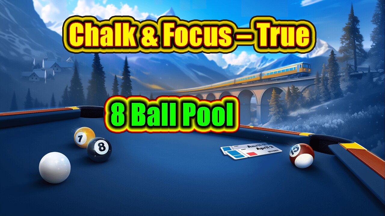 🎱 Chalk & Focus – True 8 Ball Pool Round