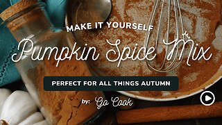 Homemade Pumpkin Pie Spice Mix 🎃✨ | Cozy, Warm Blend for Fall Baking & Drinks!