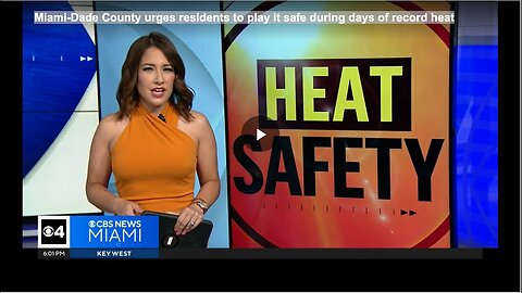 "Play It Safe During Record Heat, Urges Miami-Dade County to Residents"