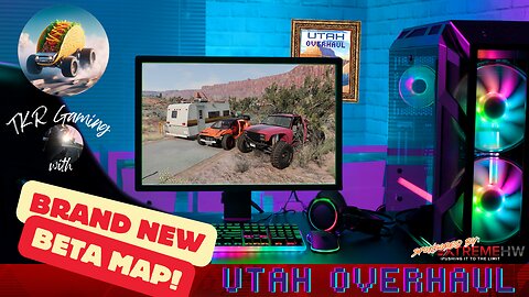 BeamNG: Preview of BRAND NEW! Map - Utah Overhaul by TKR Gaming!
