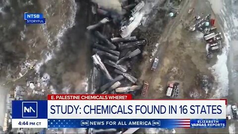 "The Ohio Train Derailment: Toxins Spread Across 16 U.S. States"