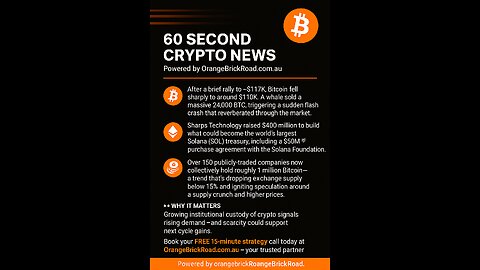 Institutions stack Bitcoin — Over 150 publicly traded companies now hold ~1M BTC,