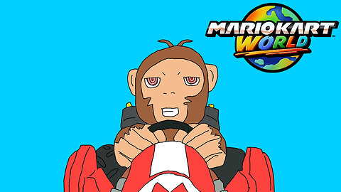 Monkey Plays Mario Kart World