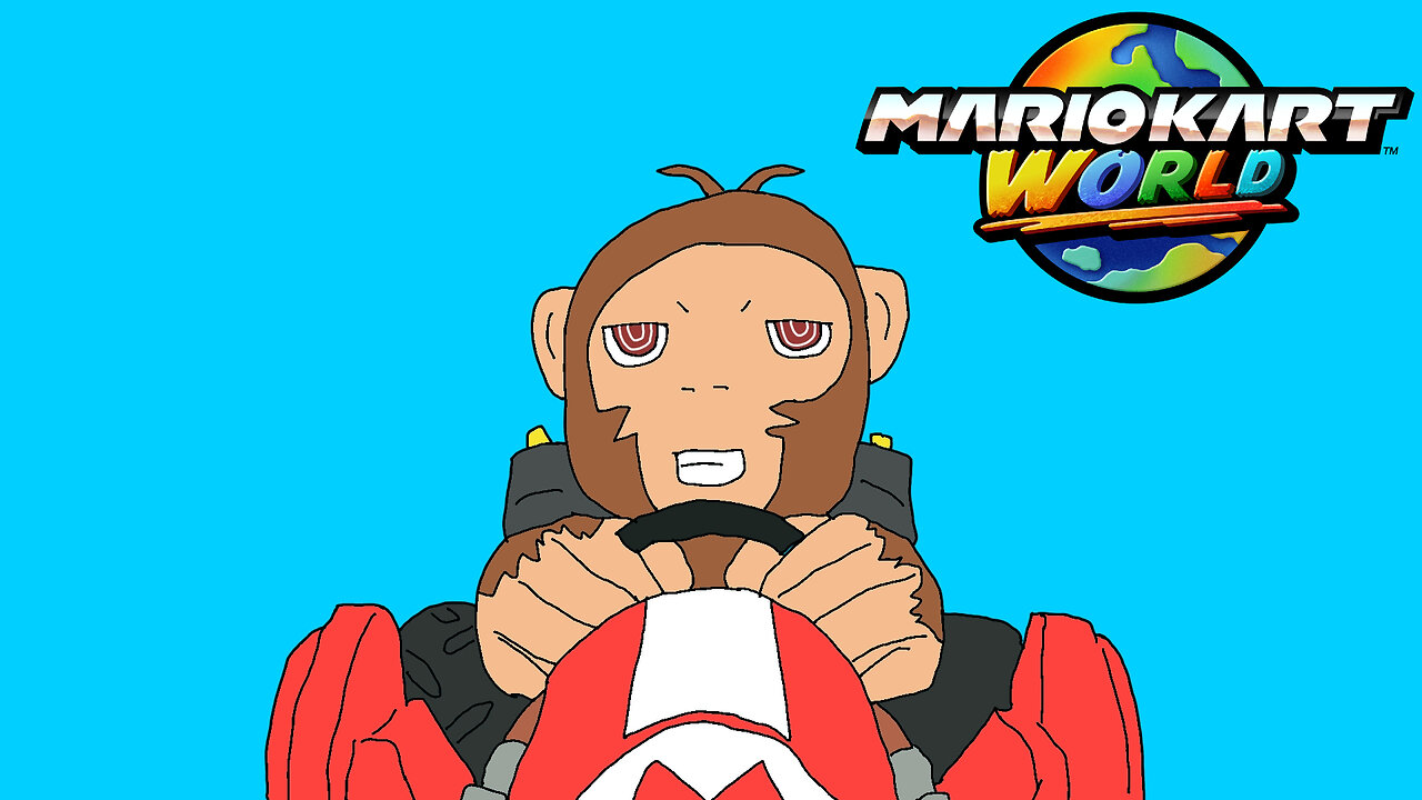Monkey Plays Mario Kart World