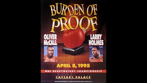 Larry Holmes vs Oliver McCall - Apr 08 1995 - Caesars Palace, Las Vegas, NV