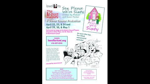 Sex Please, We're Sixty Part II Lowell Arts May 2016