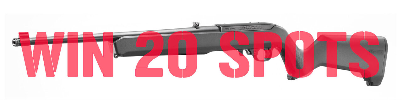Ruger 10/22 22LR 18.5″ MINI #1 FOR 20 SPOTS IN THE MAIN WEBINAR