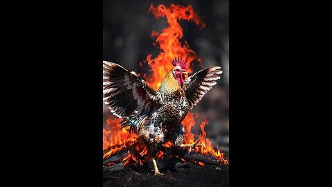 🔥😂 Hen Becomes Fireball of Chaos!