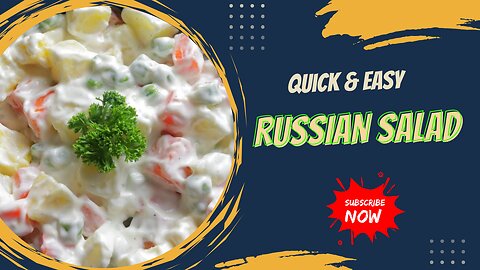 RUSSIAN SALAD | Best Healthy Tasty Salad | Best for all parties | Global Kitchen Delights !