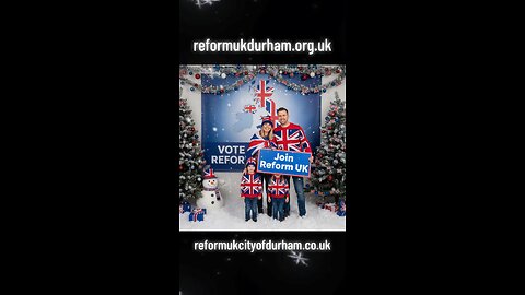 "Spreading festive cheer and joy from all of us at Reform UK! 🎄✨ Wishing you a Merry Christmas
