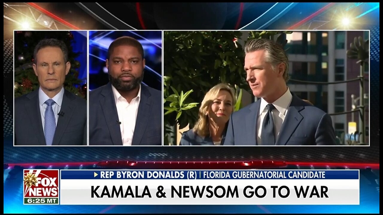 Rep Byron Donalds HAMMERS Gavin Newsom