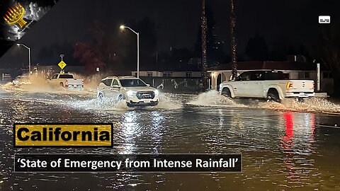 California: 'State of Emergency From Floods' (subtitles)