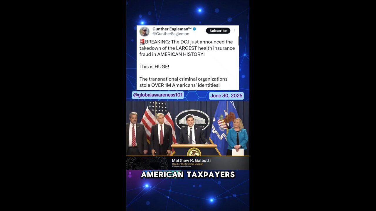 DOJ takes down largest international criminal network robbing from our Medicare benefits