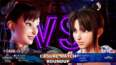 Kuya Kalbo SF6 Casual Match Roundup. Chun Li 4 star Diamond Rank [Hori Fight Stick]