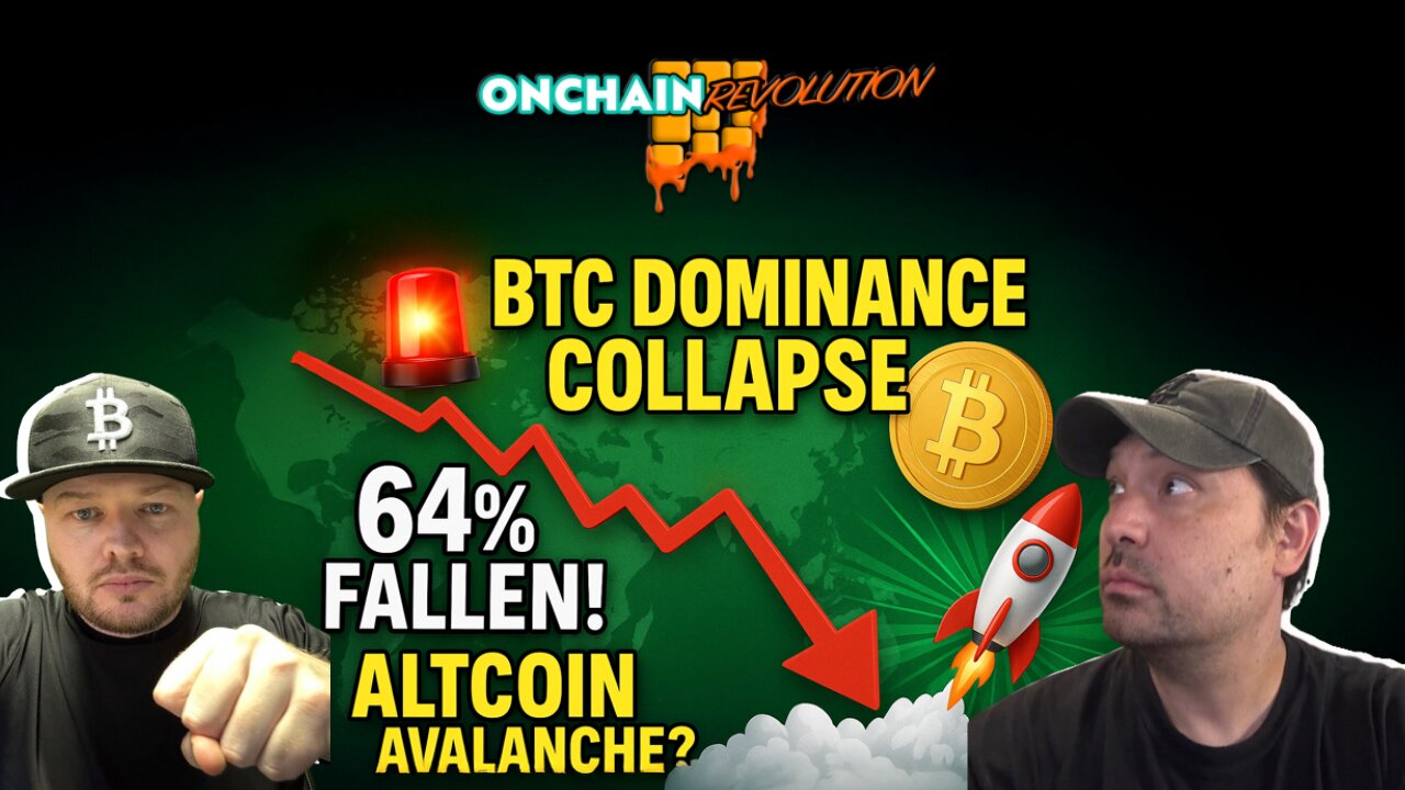 🚨 BTC DOMINANCE COLLAPSE: 64% FALLEN! Altcoin Avalanche Incoming — Is Bitcoin’s Throne Shaken? 🚀