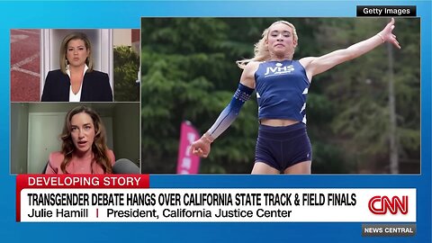 Julie Hamill takes on topic of biological males in female sports on CNN (full interview)