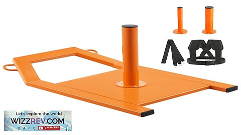 Weight Power Pull Sled Fitness Strength Speed Training Sled Steel Orange Review