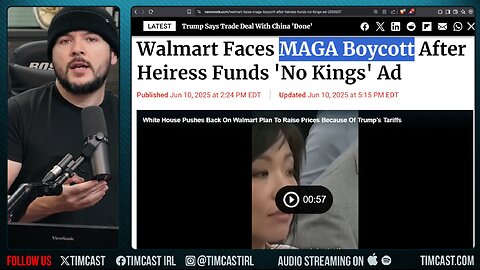 Walmart Faces MAGA BOYCOTT After Heiress Runs NYT Ad For MASSIVE Anti Trump No Kings Protest