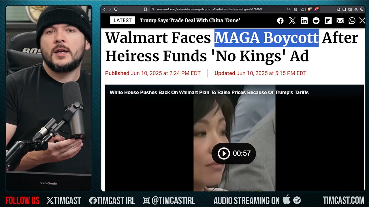 Walmart Faces MAGA BOYCOTT After Heiress Runs NYT Ad For MASSIVE Anti Trump No Kings Protest