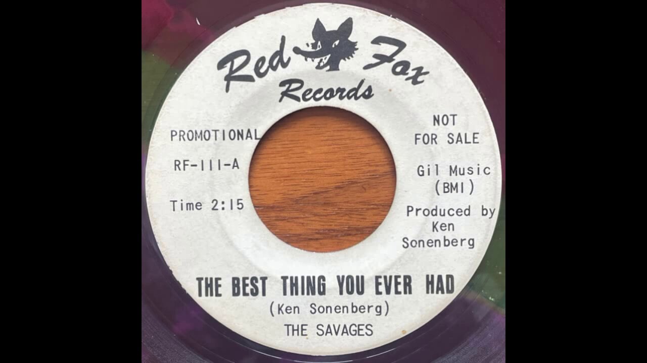The Savages - The Best Thing You Ever Had / Cheating On Me (1966) Promo Single