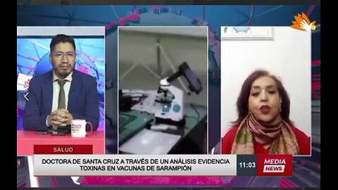 DOCTORA LILIANA ZELADA demuestra intoxicacion de vacunas con grafeno en television