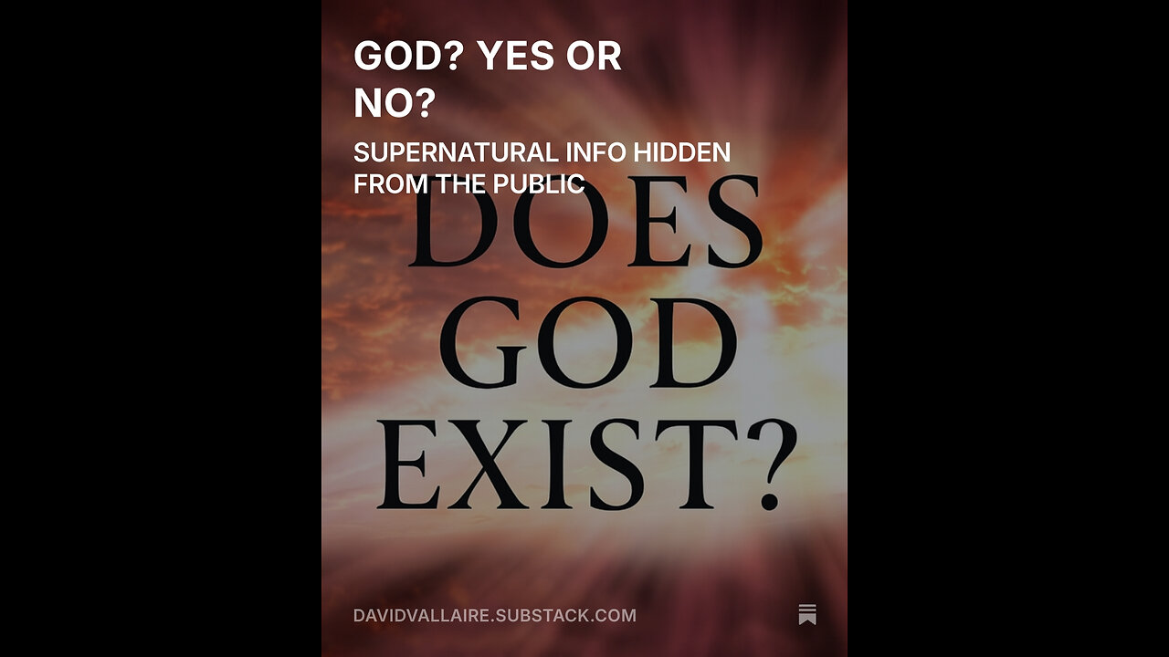 GOD? YES OR NO?