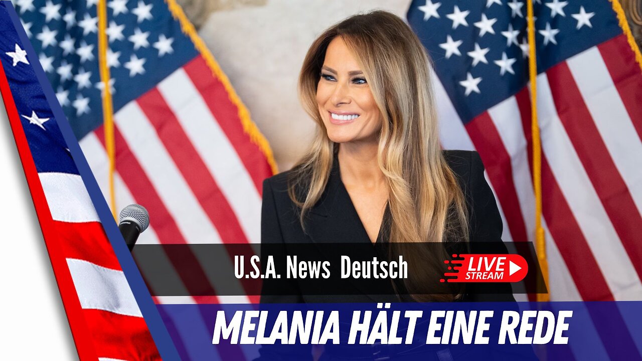 Live - First Lady Melania Trump hält eine Rede.