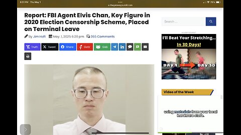 FBI Agent Elvis Chan, Key Figure in 2020 Election Censorship Scheme, Placed on Terminal Leave