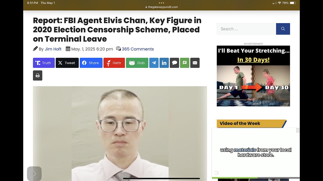 FBI Agent Elvis Chan, Key Figure in 2020 Election Censorship Scheme, Placed on Terminal Leave
