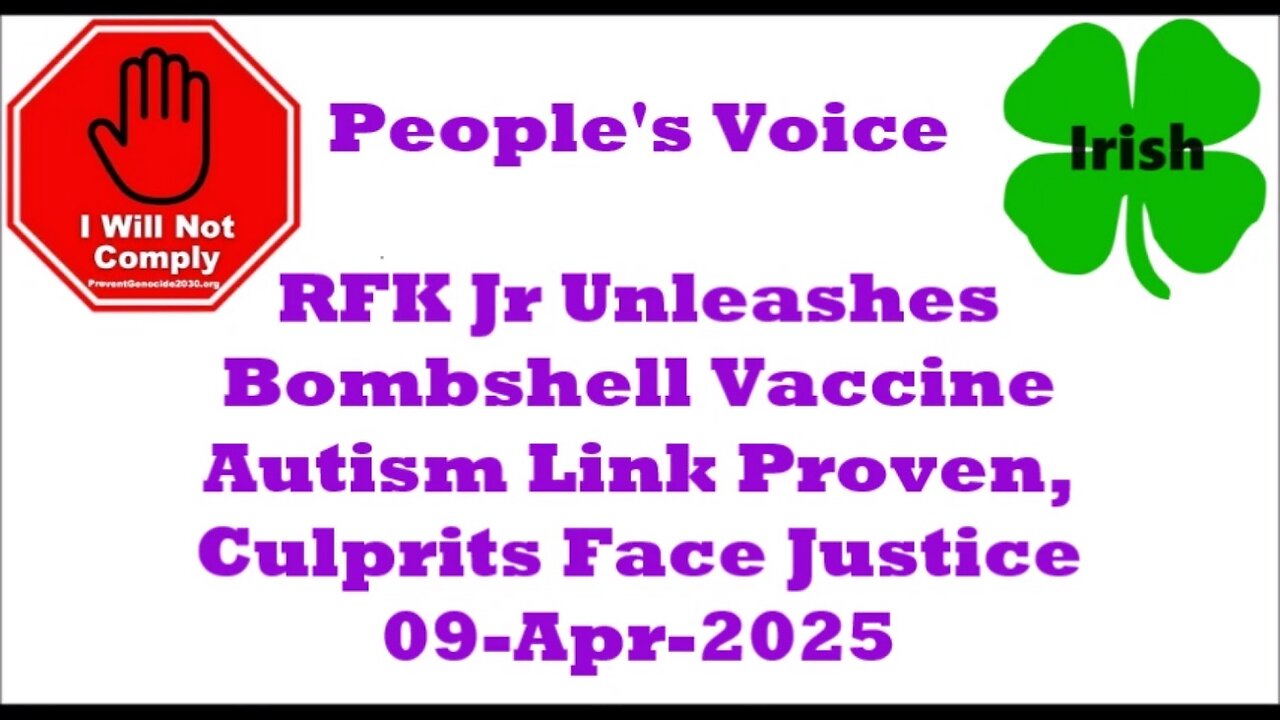 RFK Jr Unleashes Bombshell Vaccine-Autism Link Proven, Culprits Face Justice 09-Apr-2025