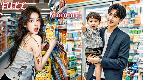 【ENG DUB】Cute baby recognize mom at first sight in supermarket!CEO promptly take her home to dote!