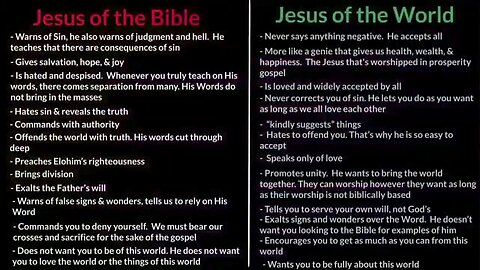 The Christ of the Bible versus the ‘christ’ of the fallen churches