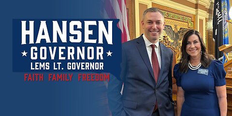 "I WANT TO BE THERE FOR THE PEOPLE..." - GOVERNOR/LT GOVERNOR CANDIDATES JON HANSEN & KARLA LEMS
