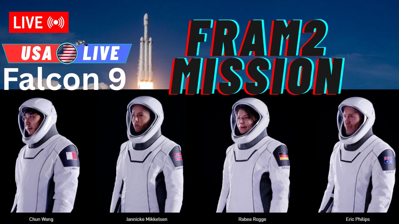 🔴 LIVE Watch lSpaceX launches Falcon 9 rocket with first crew headed to polar orbit