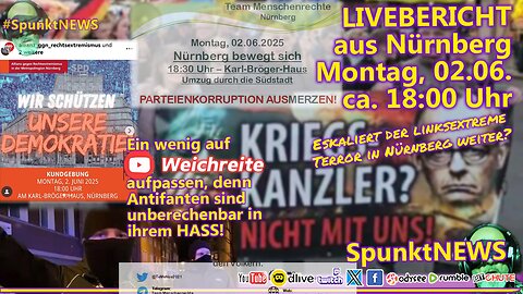 NÜRNBERG - Montagsdemo | Dokumentation wie Linksextremisten GEGEN "Hass & Hetze" demonstrieren!