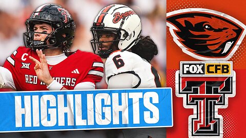 Oregon State Beavers vs. No. 21 Texas Tech Red Raiders Highlights | FOX College Football