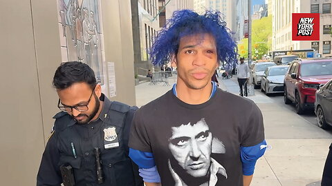 Blue-haired perv arrested for allegedly groping women in NYC, setting one on fire