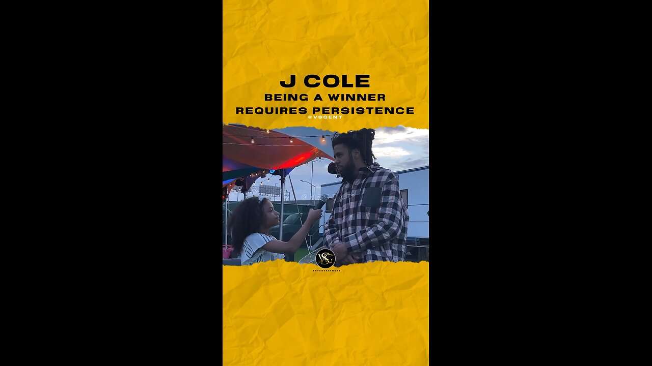 @realcoleworld Being a winner requires persistence. #jcole 🎥 @jazzysworldtv