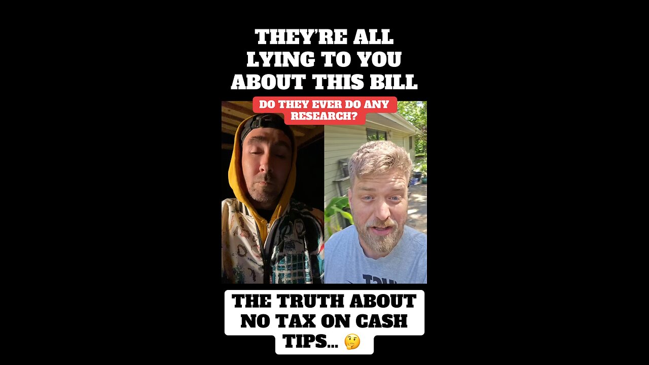 The TRUTH about no tax on cash tips that liberals are to brain dead to understand