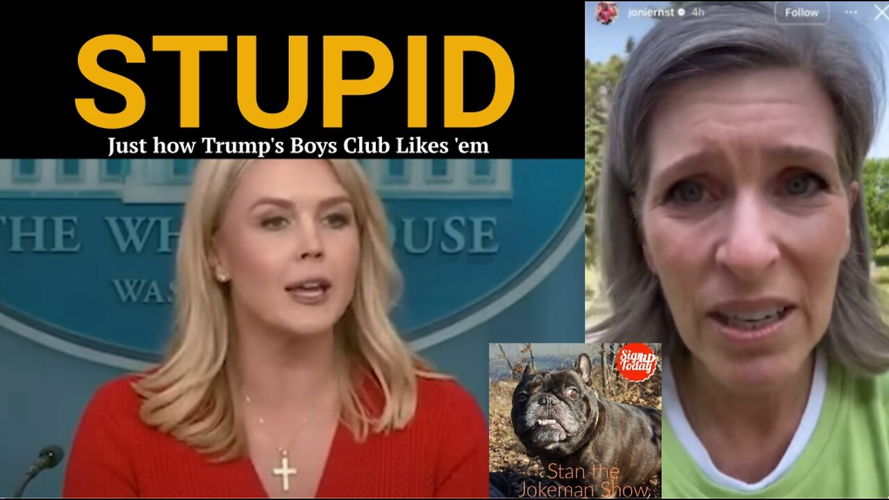 Creepy Karoline and Brood Mare Joni Ernst Mocks the sick: "We are ALL Going to Die"!