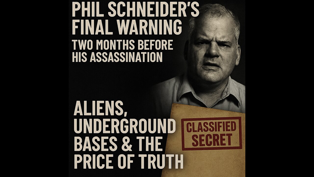 Phil Schneider's Final Warning: Two Months Before His Assassination